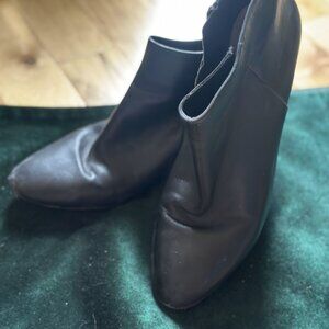 Via Spiga - Heeled black leather boots - Size 12